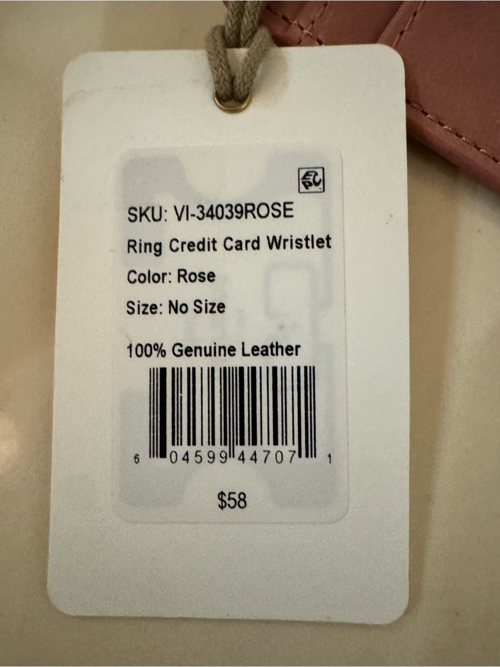 NWT, HOBO ring card wristlet . - Picture 7 of 7